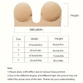 Invisible Stick-On Lift Bra, Reusable Strapless Push Up Self-Adhesive Bra, Women&