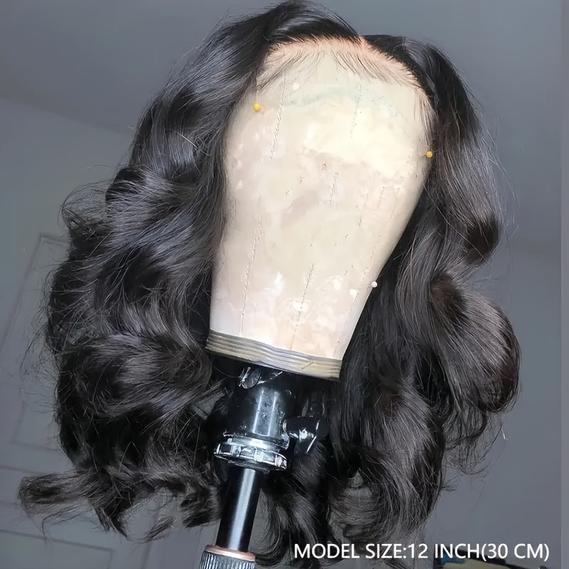 Short Bob Wig 13x4 HD Lace Frontal Wig Human Hair Brazilian Remy Transparent Lace Front Wig For Women Loose Body Wave Pre Plucked Closure Wigs 180% Density 10 12 14 16 Inch - Lena & Miles Exquisite Boutique LLC.