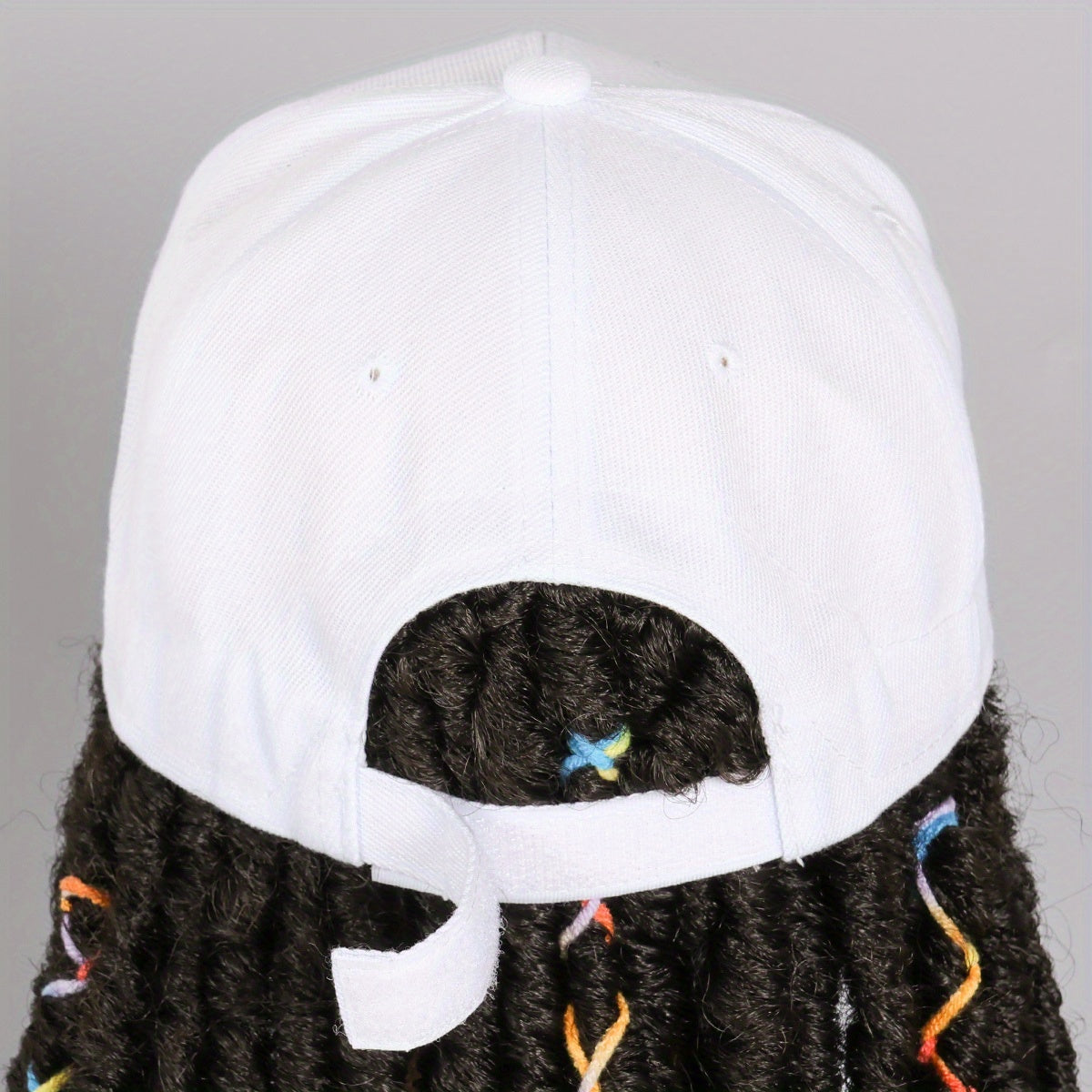 Hat Wigs 12 Inch Dreadlock Wigs With Black Baseball Cap Synthetic Fiber Dreads Hair Extensions With Hat Attatched For Women - Lena & Miles Exquisite Boutique LLC.