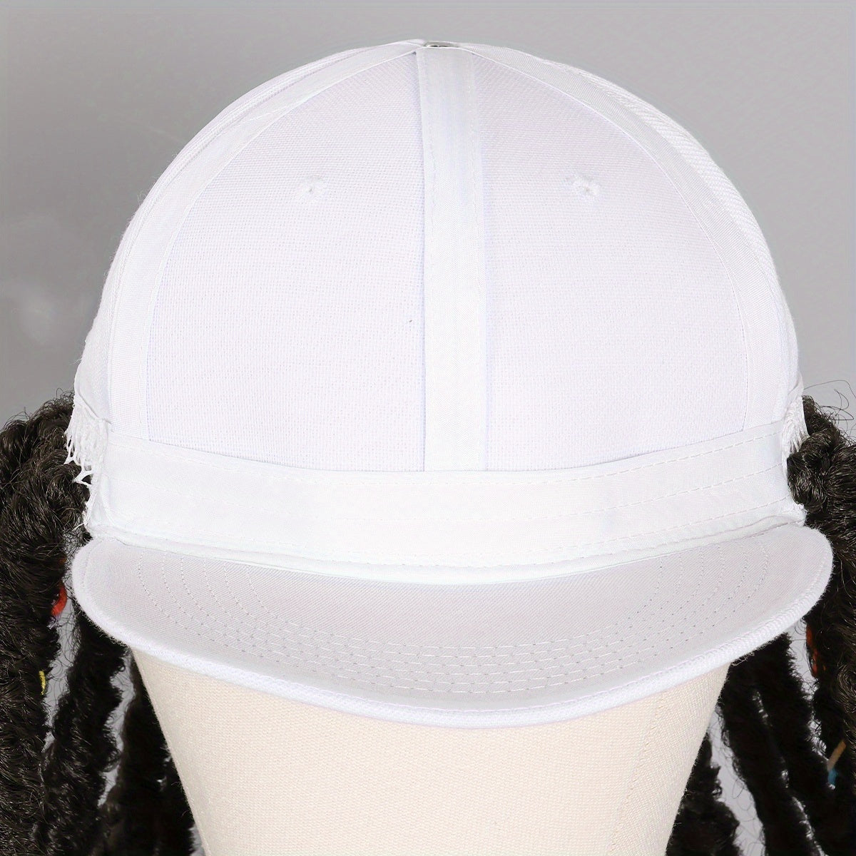 Hat Wigs 12 Inch Dreadlock Wigs With Black Baseball Cap Synthetic Fiber Dreads Hair Extensions With Hat Attatched For Women - Lena & Miles Exquisite Boutique LLC.