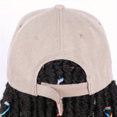 Hat Wigs 12 Inch Dreadlock Wigs With Black Baseball Cap Synthetic Fiber Dreads Hair Extensions With Hat Attatched For Women - Lena & Miles Exquisite Boutique LLC.