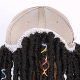 Hat Wigs 12 Inch Dreadlock Wigs With Black Baseball Cap Synthetic Fiber Dreads Hair Extensions With Hat Attatched For Women - Lena & Miles Exquisite Boutique LLC.