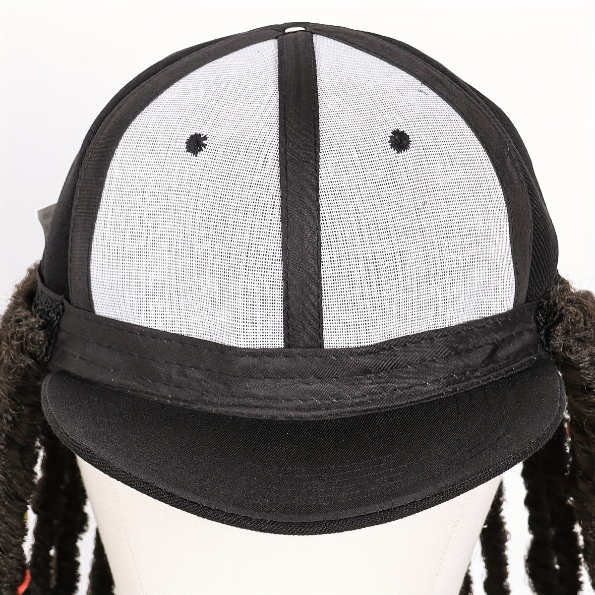 Hat Wigs 12 Inch Dreadlock Wigs With Black Baseball Cap Synthetic Fiber Dreads Hair Extensions With Hat Attatched For Women - Lena & Miles Exquisite Boutique LLC.