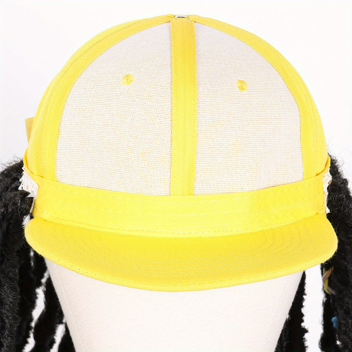 Hat Wigs 12 Inch Dreadlock Wigs With Black Baseball Cap Synthetic Fiber Dreads Hair Extensions With Hat Attatched For Women - Lena & Miles Exquisite Boutique LLC.