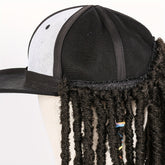 Hat Wigs 12 Inch Dreadlock Wigs With Black Baseball Cap Synthetic Fiber Dreads Hair Extensions With Hat Attatched For Women - Lena & Miles Exquisite Boutique LLC.
