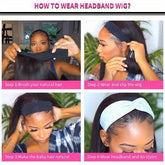 Headband Wigs 14 Inch Kinky Curly Headband Wigs For Women Synthetic Half Wig With Headband Attached No Lace Natural Black Curly Headband Wigs For Cosplay Party Daily Use - Lena & Miles Exquisite Boutique LLC.