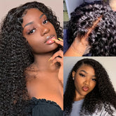 Kinky Curly Lace Front Wigs Human Hair 4x4x1 - Lena & Miles Exquisite Boutique LLC.