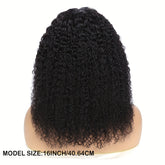 Kinky Curly Lace Front Wigs Human Hair 4x4x1 Lace Closure Wigs 180% Density Kinky Curly Wigs with Brazilian Remy Hair Unprocessed Virgin Hair Wig Natural Color - Lena & Miles Exquisite Boutique LLC.