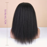 Kinky Straight Headband Wig For Women Yaki Straight Wigs With Black Headband Kinky Afro Wigs For Women - Lena & Miles Exquisite Boutique LLC.
