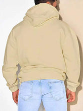 PLUS SIZE Installing Muscles Print Hoodie, Men&