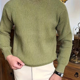 Plus Size Solid Textured Sweater - Men&