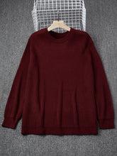 Plus Size Solid Textured Sweater - Men&