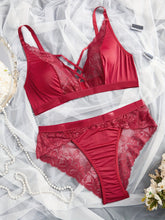 Plus Size Wedding Sexy Lingerie Set, Women&