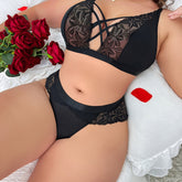 Plus Size Wedding Sexy Lingerie Set, Women&
