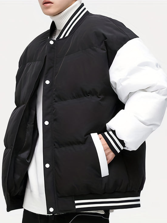 Thick Contrast Color Plus Size Men&