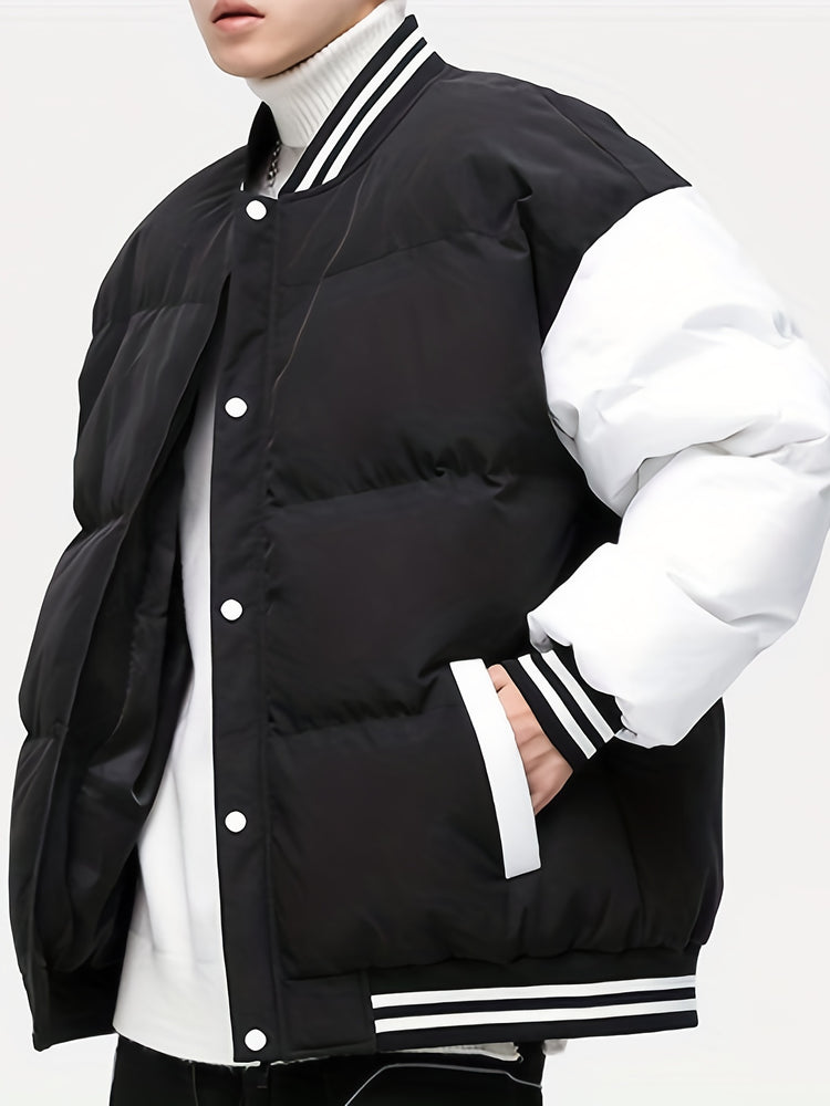 Thick Contrast Color Plus Size Men&