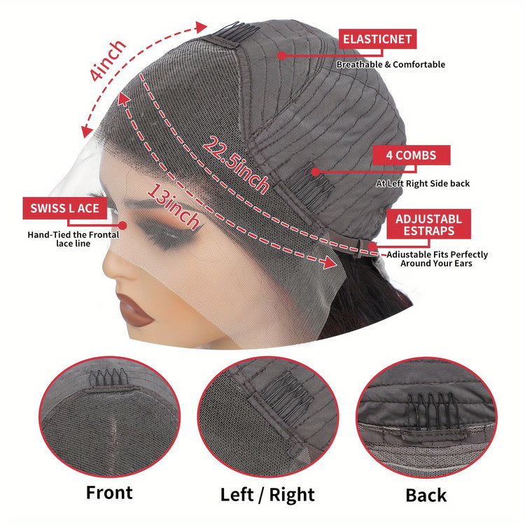 180% Density Bouncy Curly Human Hair Wigs 13x4 Lace Front Wigs Human Hair Natural Hairline Brazilian Virgin Spiral Curls wig Lace Frontal Human Hair Wigs For Black Women - Lena & Miles Exquisite Boutique LLC.