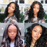 180% Density Bouncy Curly Human Hair Wigs 13x4n Virgin Spiral Curls wig Lace Frontal Human Hair Wigs For Black Women - Lena & Miles Exquisite Boutique LLC.