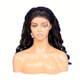 180% Density Bouncy Curly Human Hair Wigs 13x4n Virgin Spiral Curls wig Lace Frontal Human Hair Wigs For Black Women - Lena & Miles Exquisite Boutique LLC.