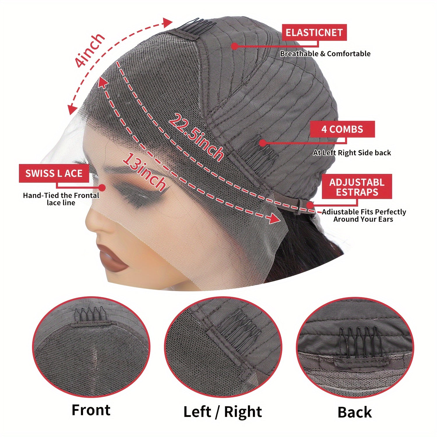 180% Density Bouncy Curly Human Hair Wigs 13x4n Virgin Spiral Curls wig Lace Frontal Human Hair Wigs For Black Women - Lena & Miles Exquisite Boutique LLC.