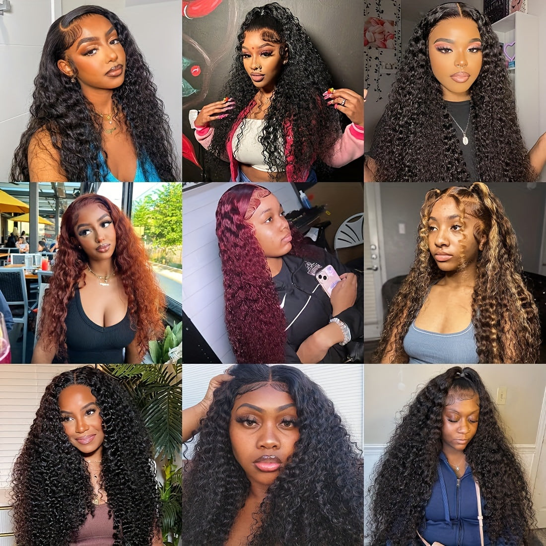 Glueless Wigs Human Hair Pre Cut Lace 4X4 HD Lace Closure Wigs Human Hair No Glue Deep Wave Lace Front Wigs Human Hair Wigs For Women 150% Density Brazilian Virgin Hair - Lena & Miles Exquisite Boutique LLC.