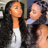 13X3 Black Curly Lace Front Wig Long Synthetic Lace Hair Wig For Women Wigs For Daily And Party Use - Lena & Miles Exquisite Boutique LLC.