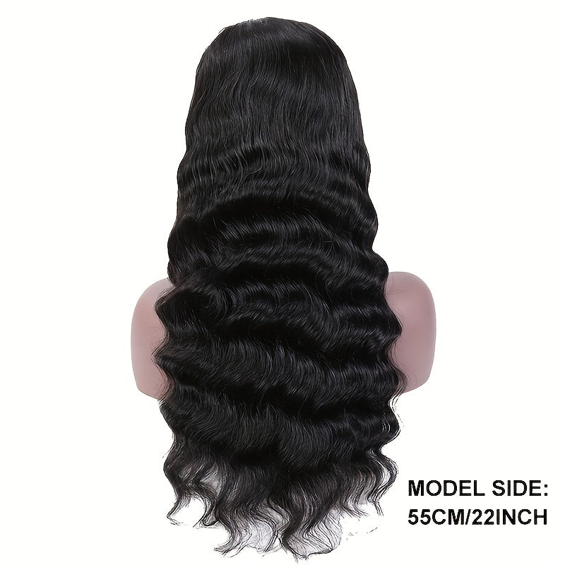 Breathtaking Brazilian Human Hair Loose Wave Wigs - 180% Density, Glueless HD 4x4 Lace Closure, Pre-Plucked with Bleached Knots & Fluffy Baby Hair for a Stunning, Natural Look - Lena & Miles Exquisite Boutique LLC.
