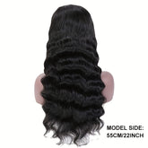 Breathtaking Brazilian Human Hair Loose Wave Wigs - 180% Density, Glueless HD 4x4 Lace Closure, Pre-Plucked with Bleached Knots & Fluffy Baby Hair for a Stunning, Natural Look - Lena & Miles Exquisite Boutique LLC.