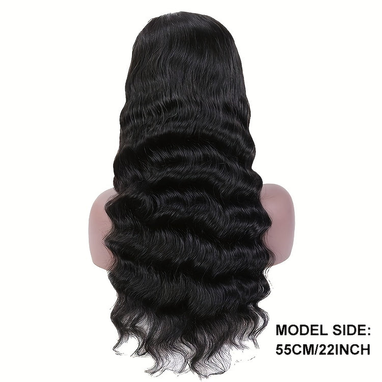 Breathtaking Brazilian Human Hair Loose Wave Wigs - 180% Density, Glueless HD 4x4 Lace Closure, Pre-Plucked with Bleached Knots & Fluffy Baby Hair for a Stunning, Natural Look - Lena & Miles Exquisite Boutique LLC.
