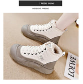 Winter Women Snow Boot Ankle Boots Platform Shoes for Women Keep Warm Sneakers Anti-collision Toe Cap - Lena & Miles Exquisite Boutique LLC.
