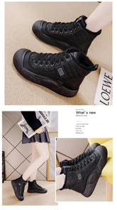 Winter Women Snow Boot Ankle Boots Platform Shoes for Women Keep Warm Sneakers Anti-collision Toe Cap - Lena & Miles Exquisite Boutique LLC.