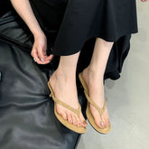 Fashion Round Toe Women Thin Heels Slippers Slides Female Flip flops Sandals Spring Summer Ladies Heeled Slippers Shoes Pumps - Lena & Miles Exquisite Boutique LLC.