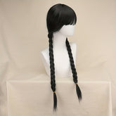 Cosplay Wigs Black Double Twist Braid Wigs Synthetic Hair Replacement Wigs For Halloween Party Costume Accessories - Lena & Miles Exquisite Boutique LLC.