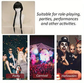 Cosplay Wigs Black Double Twist Braid Wigs Synthetic Hair Replacement Wigs For Halloween Party Costume Accessories - Lena & Miles Exquisite Boutique LLC.