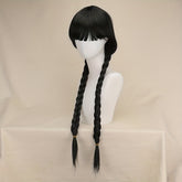Cosplay Wigs Black Double Twist Braid Wigs Synthetic Hair Replacement Wigs For Halloween Party Costume Accessories - Lena & Miles Exquisite Boutique LLC.