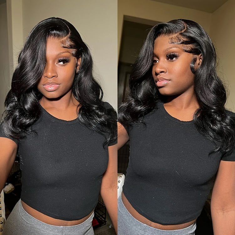 Body Wave Bob Wig 13x4 Transparent Lace Frontal Wig Brazilian Human Hair Wigs Remy Hair Body Wave Short Bob 13x4 Lace Front Wig 150% - Lena & Miles Exquisite Boutique LLC.