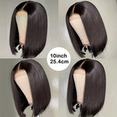 Flawless Bob Wigs - Brazilian Remy Human Hair, 150% Dense, Seamless 4x4 Lace Closure, Glueless & Realistic Lace Front - Perfect for Women, 8-16 Inch, Natural Sun-Kissed Shades - Lena & Miles Exquisite Boutique LLC.