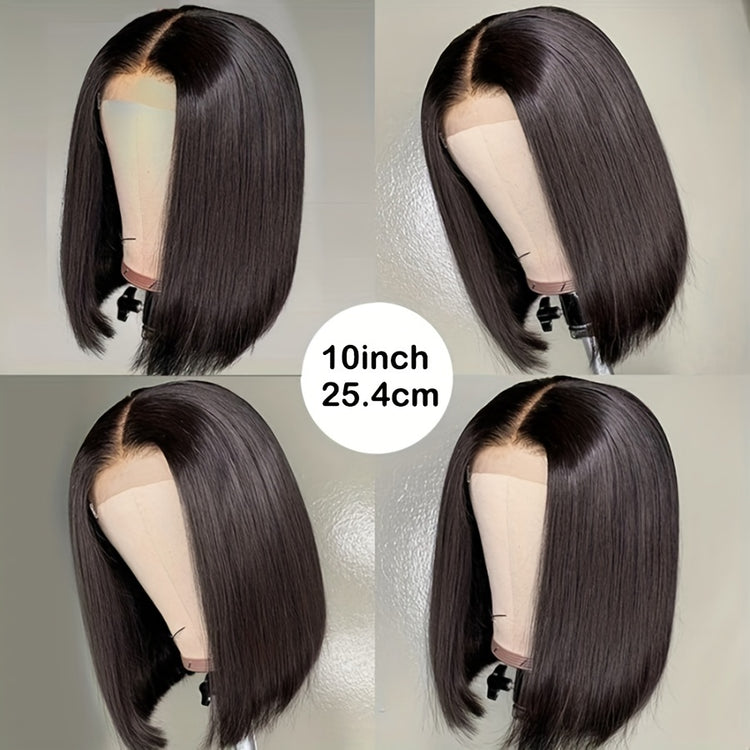 Flawless Bob Wigs - Brazilian Remy Human Hair, 150% Dense, Seamless 4x4 Lace Closure, Glueless & Realistic Lace Front - Perfect for Women, 8-16 Inch, Natural Sun-Kissed Shades - Lena & Miles Exquisite Boutique LLC.