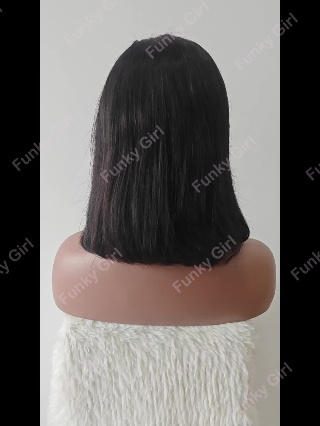 Flawless Bob Wigs - Brazilian Remy Human Hair, 150% Dense, Seamless 4x4 Lace Closure, Glueless & Realistic Lace Front - Perfect for Women, 8-16 Inch, Natural Sun-Kissed Shades - Lena & Miles Exquisite Boutique LLC.