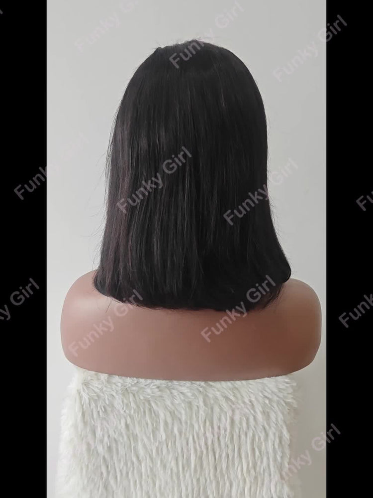Flawless Bob Wigs - Brazilian Remy Human Hair, 150% Dense, Seamless 4x4 Lace Closure, Glueless & Realistic Lace Front - Perfect for Women, 8-16 Inch, Natural Sun-Kissed Shades - Lena & Miles Exquisite Boutique LLC.