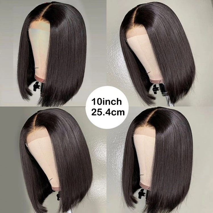 Flawless Bob Wigs - Brazilian Remy Human Hair, 150% Dense, Seamless 4x4 Lace Closure, Glueless & Realistic Lace Front - Perfect for Women, 8-16 Inch, Natural Sun-Kissed Shades - Lena & Miles Exquisite Boutique LLC.