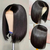 Flawless Bob Wigs - Brazilian Remy Human Hair, 150% Dense, Seamless 4x4 Lace Closure, Glueless & Realistic Lace Front - Perfect for Women, 8-16 Inch, Natural Sun-Kissed Shades - Lena & Miles Exquisite Boutique LLC.