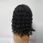 Side Part Human Hair Bob Wig Natural Color Deep Wave Wigs For Women 180% 13*5*1 - Lena & Miles Exquisite Boutique LLC.