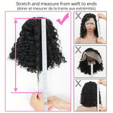 Side Part Human Hair Bob Wig Natural Color Deep Wave Wigs For Women 180% 13*5*1 - Lena & Miles Exquisite Boutique LLC.