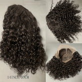 Side Part Human Hair Bob Wig Natural Color Deep Wave Wigs For Women 180% 13*5*1 - Lena & Miles Exquisite Boutique LLC.