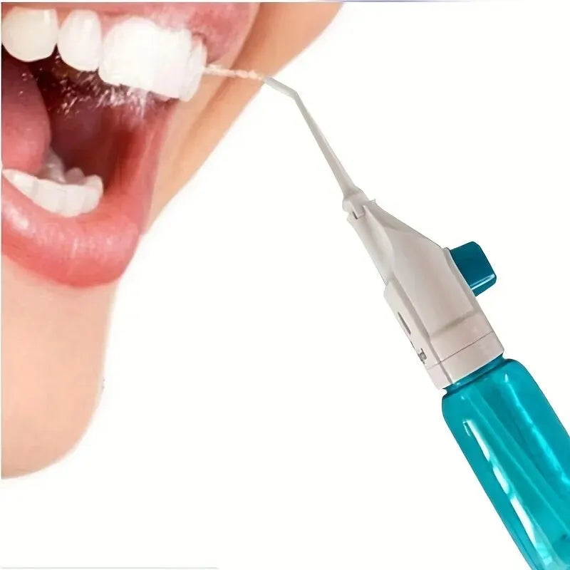 Household High Pressure Oral Irrigator Portable Teeth Clean Water Dental Floss Manual High Pressure Water Toothpick - Lena & Miles Exquisite Boutique LLC.