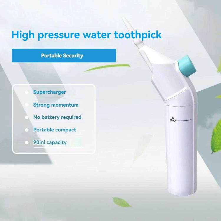 Household High Pressure Oral Irrigator Portable Teeth Clean Water Dental Floss Manual High Pressure Water Toothpick - Lena & Miles Exquisite Boutique LLC.