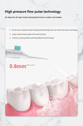 Household High Pressure Oral Irrigator Portable Teeth Clean Water Dental Floss Manual High Pressure Water Toothpick - Lena & Miles Exquisite Boutique LLC.