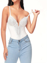 Lace Body Suits Women, Deep V-Neck Shapewear - Lena & Miles Exquisite Boutique LLC.