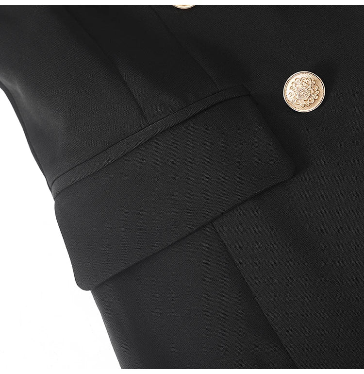 Lautaro Spring Autumn Extra Long Black Floor - Lena & Miles Exquisite Boutique LLC.